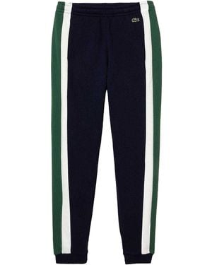 Lacoste Joggingbroek Voor Van Fleece Met Ingezette Panelen (Veelkleurig) - Blauw
