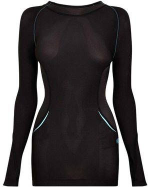 Skins Effen Sporttop Voor - Zwart