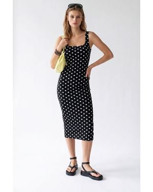 MixRay Cotton Maxi Dress - Black