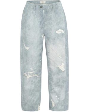 Firetrap Katoenen Jeans Met Verweerde Look En Een Ruime Pasvorm Voor - Blauw