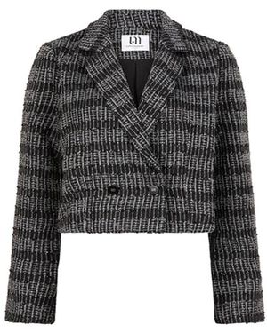 Lofty Manner Blazer Annelie Dessin - Zwart