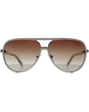 Quay Aviator Gradient High Profile Metal - Brown