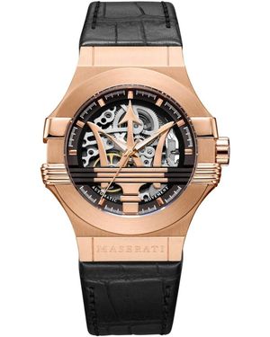 Maserati Potenza R8821108002 Automatic Skeleton 42 Mm Watch - Metallic