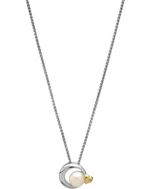 Orphelia 'Mathilde' 925 Sterling Set: Chain-Pendant + Earrings - Metallic