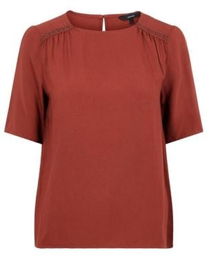 Vero Moda Vmboca 24 Top Ga Vo. 1939. Brique - Rood