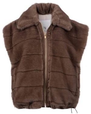 Nukus Gilet Nkf08034 Hani - Bruin