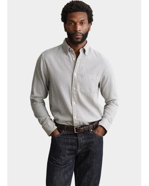 GANT Overhemd Geruit Overhemd Van Windblown 3263034/476 - Grijs