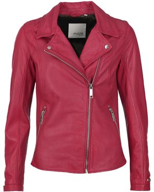 Mustang Lederjacke Indiana - Rood