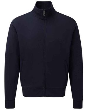 Russell Russell Authentiek Sweatjack (Franse Marine) - Blauw