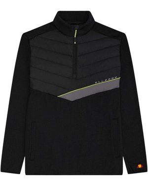 Ellesse Gueza Half Zip Fleece Top - Zwart