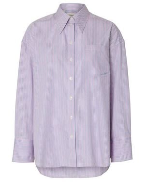 SELECTED Blouse Lange Mouw 16100575 Hotel Am - Paars