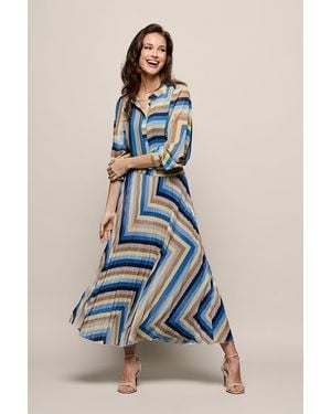 Mart Visser Lara Plisse Rok Blauw Multi
