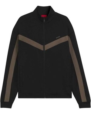 HUGO Mannen Darti Trainingsjacket - Zwart