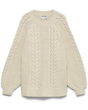 Vero Moda Awtoa Ls O-Neck Knit Noos 10334054 Birch - Naturel