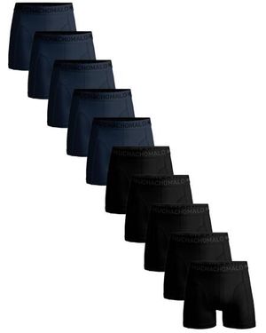 MUCHACHOMALO 10-Pack Boxershorts Effen - Zwart