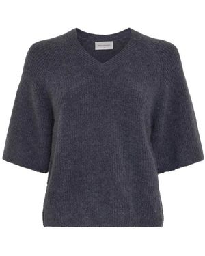 Moss Copenhagen Mschmilania Hope 2 4 V Pullover - Blauw