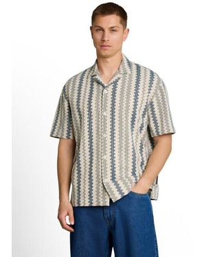 Tom Tailor Loose Textured Crochet Resort - Grijs