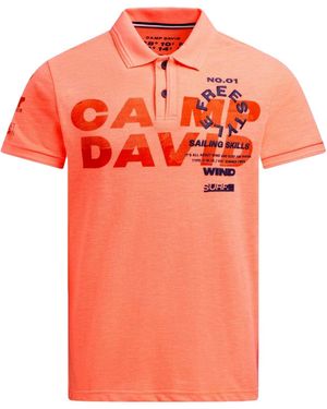 Camp David Poloshirt - Oranje