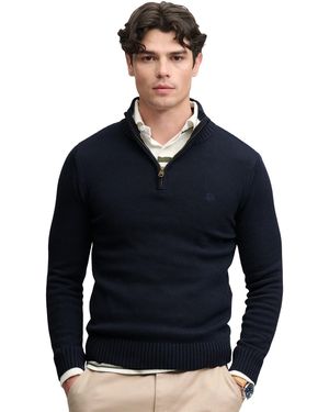 Superdry Trui Half Zip Slim Fit - Blauw