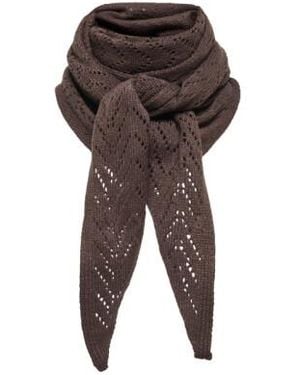 ONLY Onlmarie Pointelle Triangle Scarf C 15376243 Bracken - Bruin
