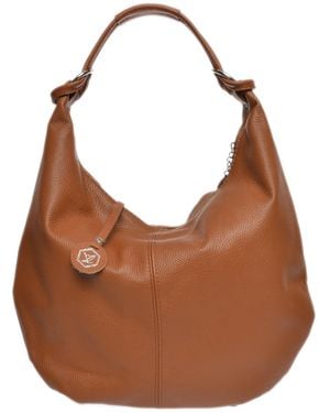 Luisa Vannini Rundleer Tas - Bruin
