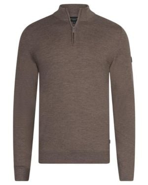 Cavallaro Napoli Marino Half Zip Pullovers 118265001 - Bruin