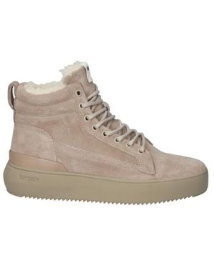Blackstone Yl65-Teak Sneakers - Grijs