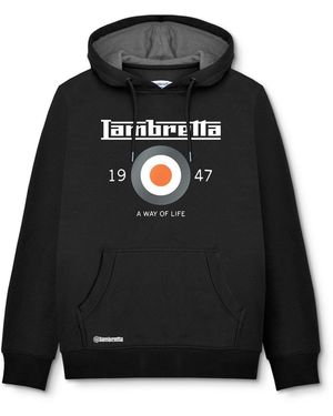 Lambretta Adult Doel Hoodie - Zwart