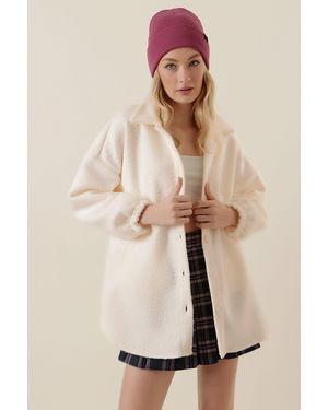 Bigdart Gestructureerde Gabardine Overhemdjack - Naturel