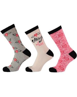 Apollo Couture Sokken Hartjes Valentijn Giftbox Cadeau - Roze