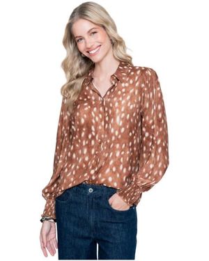 Geisha Blouse Camel - Bruin