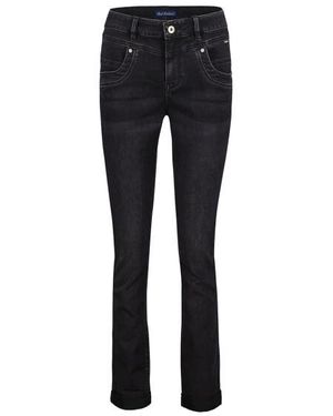 Red Button Relax Denim - Zwart