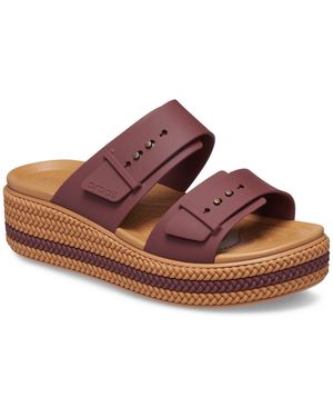 Crocs™ Brookly Buckle Low Thermoplastische Sandalen - Bruin