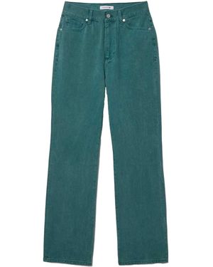 Lacoste Natuurlijk Geverfde Denim Rechte Benen Jeans - Groen