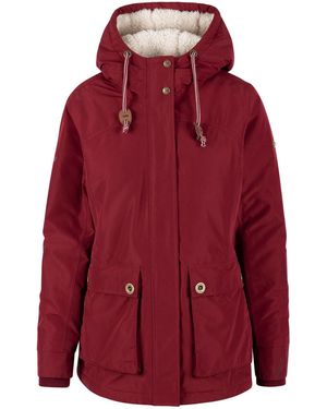 Trespass Ladies Token Waterproof Jacket (Dark Cherry) - Red