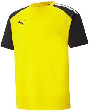 PUMA Teampacer T-Shirt Met Kleurblokken Voor /Zwart/Wit) - Geel