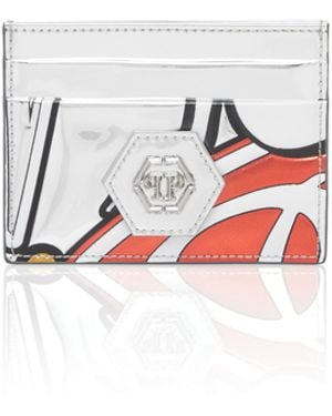 Philipp Plein Embossed Credit Card Holder 3D Plein - Wit