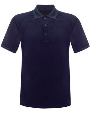 Regatta Coolweave Vochtafvoerend Poloshirt (Marine) - Blauw