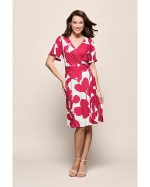 Mart Visser Regina Print Jurk Offwhite Roze