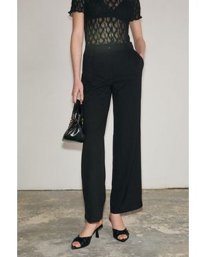 Grimelange Straight-Leg Pull-On Trousers - Black