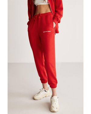 Grimelange Elastic Waist Tapered Joggers