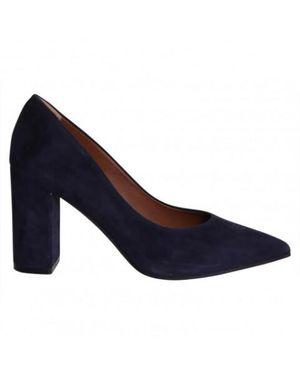 Evaluna El1791 Prachtige Suède Pump Van Hoge Kwaliteit - Blauw