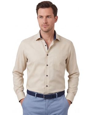 Olymp Overhemd Luxor Comfort Fit Strijkvrij - Naturel