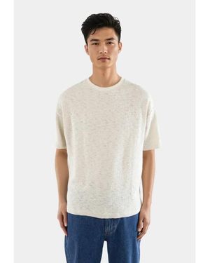 Ciszere Franklin Boucle Tee-Sand 10023-054 - Wit