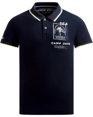Camp David Poloshirt - Blauw