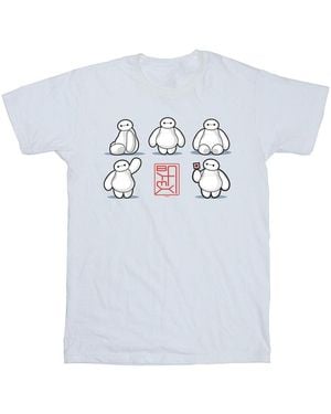 Disney Big Hero 6 Baymax Many Poses T-Shirt - Blue