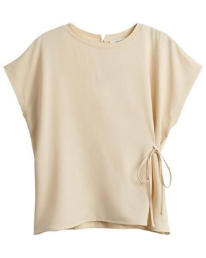 Opus Top Korte Mouw 1057885659445 - Naturel