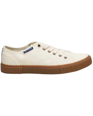 Ben Sherman Canvey Canvas Sneakers Voor - Wit