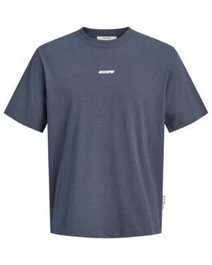 Jack & Jones Jcoclub Back Script Tee Ss Crew Neck Sn - Blauw