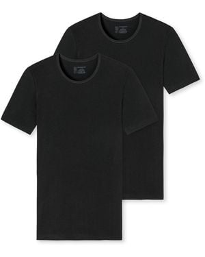 Schiesser T-Shirt - Zwart